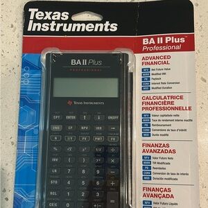 Texas Instruments BA II Plus Professional Calculator - Black
